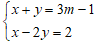 Cách tìm hệ thức liên hệ giữa x và y không phụ thuộc vào m của hệ phương trình