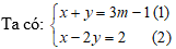 Cách tìm hệ thức liên hệ giữa x và y không phụ thuộc vào m của hệ phương trình