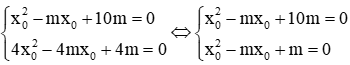 Cách tìm m để hai phương trình có nghiệm chung cực hay