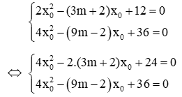 Cách tìm m để hai phương trình có nghiệm chung cực hay