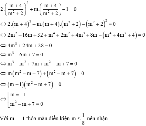 Cách tìm m để hai phương trình có nghiệm chung cực hay