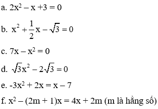 Cách xác định các hệ số a, b, c của phương trình bậc hai một ẩn