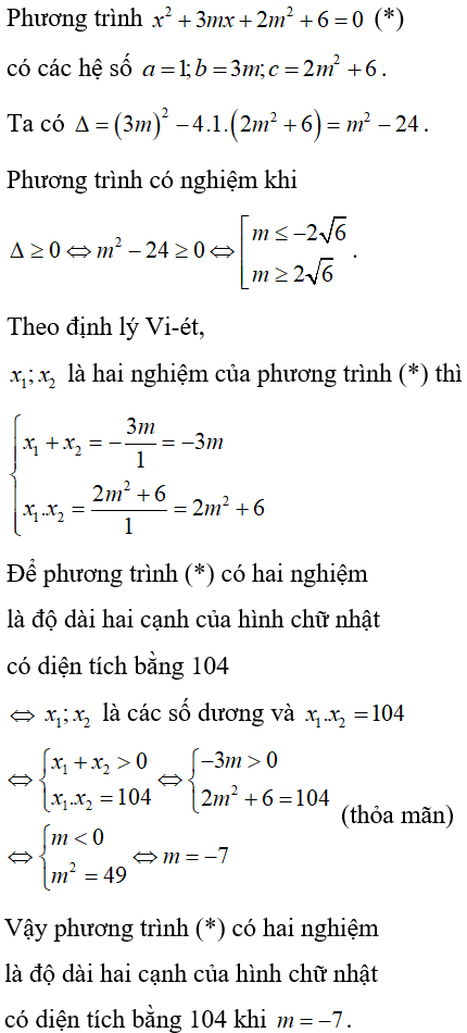 Cách xét dấu các nghiệm của phương trình bậc hai cực hay, có đáp án