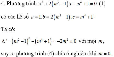 Cách xét dấu các nghiệm của phương trình bậc hai cực hay, có đáp án