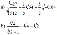 Các dạng toán về Căn bậc ba và cách giải