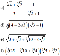 Các dạng toán về Căn bậc ba và cách giải