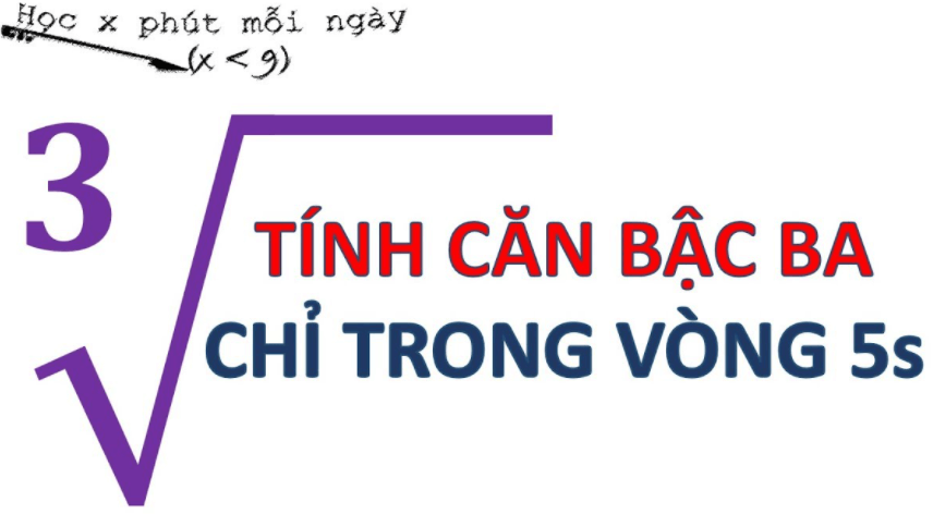 Các dạng toán về Căn bậc ba và cách giải