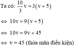 Giải bài toán bằng cách lập phương trình Dạng toán chuyển động