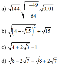 Dạng toán Liên hệ giữa căn bậc hai và hằng đẳng thức chọn lọc