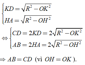 Lý thuyết Liên hệ giữa dây và khoảng cách từ tâm đến dây - Lý thuyết Toán lớp 9 đầy đủ nhất