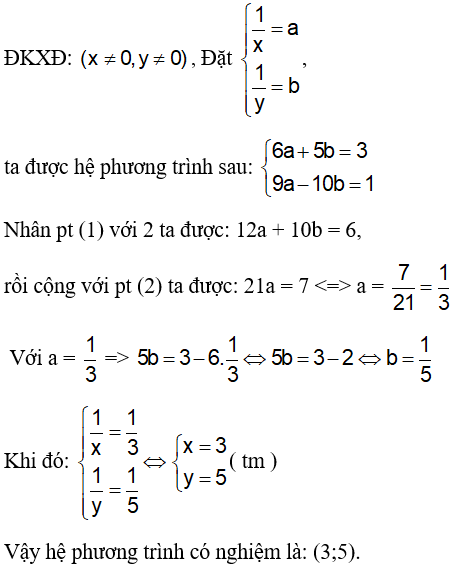 Phương pháp giải hệ phương trình bậc nhất hai ẩn siêu hay, chi tiết