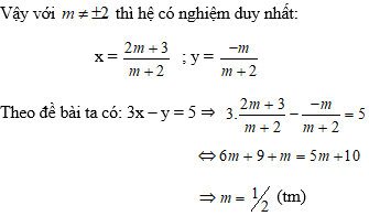 Tìm điều kiện của m để hệ phương trình có nghiệm duy nhất cực hay