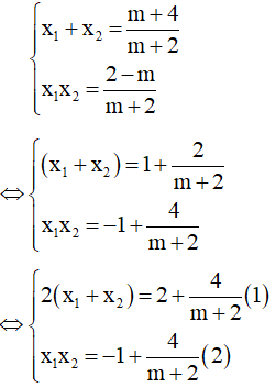 Tìm hệ thức liên hệ giữa hai nghiệm không phụ thuộc vào tham số | Tìm hệ thức liên hệ giữa x1 x2 độc lập với m