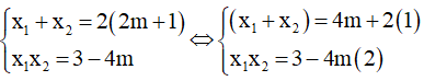 Tìm hệ thức liên hệ giữa hai nghiệm không phụ thuộc vào tham số | Tìm hệ thức liên hệ giữa x1 x2 độc lập với m
