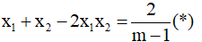 Tìm hệ thức liên hệ giữa hai nghiệm không phụ thuộc vào tham số | Tìm hệ thức liên hệ giữa x1 x2 độc lập với m