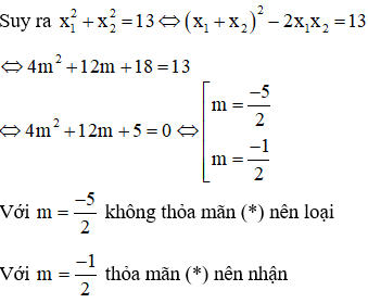 Tìm m để phương trình bậc hai có hai nghiệm cùng dấu, trái dấu