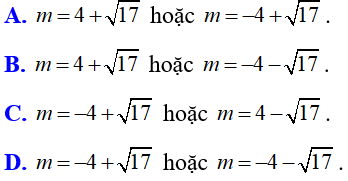 Tìm m để phương trình có nghiệm thỏa mãn điều kiện cho trước cực hay, có đáp án