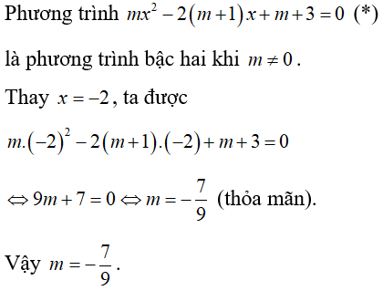 Tìm m để phương trình có nghiệm thỏa mãn điều kiện cho trước cực hay, có đáp án