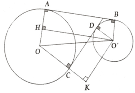 Vị trí tương đối của hai đường tròn và cách giải bài tập lớp 9 (hay, chi tiết) (ảnh 1)