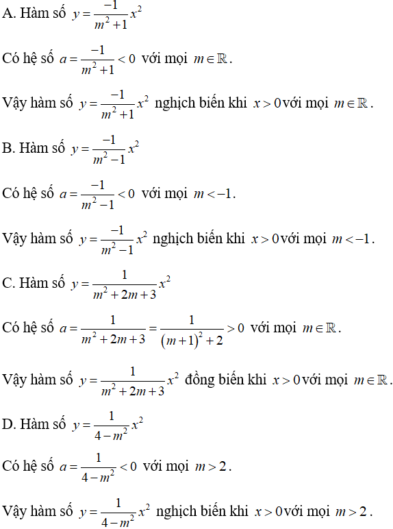 Xét tính đồng biến, nghịch biến của hàm số cực hay, có đáp án