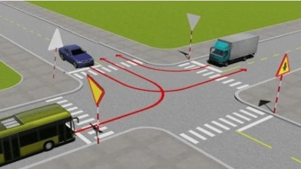 (600 câu lý thuyết Bộ Công an) Chương 6: Giải thế sa hình và kỹ năng xử lý tình huống giao thông (câu 486-600)