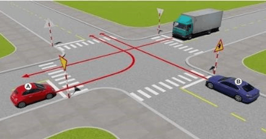(600 câu lý thuyết Bộ Công an) Chương 6: Giải thế sa hình và kỹ năng xử lý tình huống giao thông (câu 486-600)