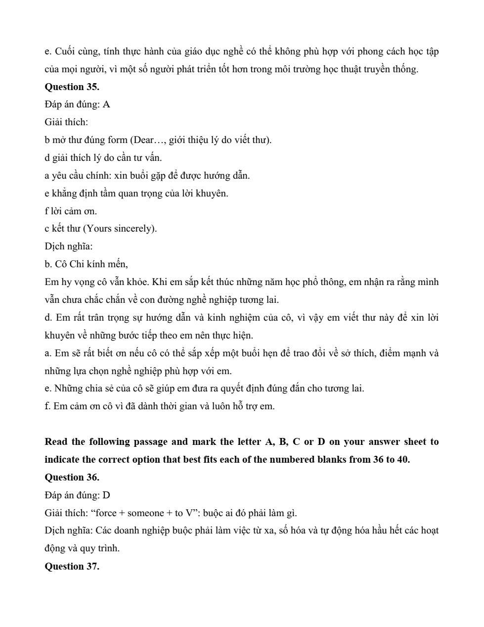 Đề kiểm tra Tiếng Anh 12 Global Success Unit 9 (có lời giải)