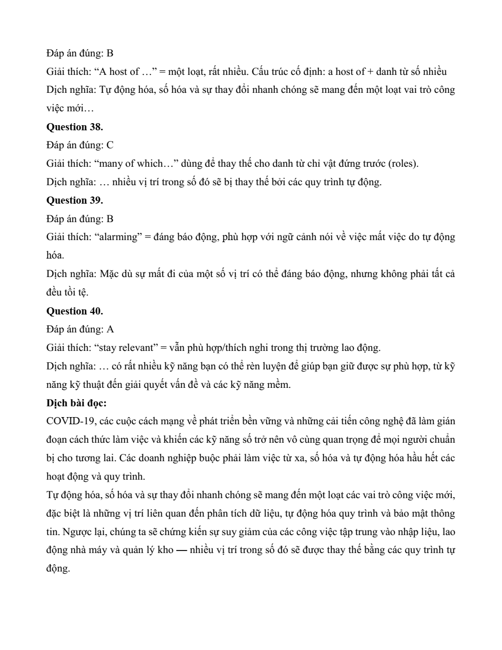 Đề kiểm tra Tiếng Anh 12 Global Success Unit 9 (có lời giải)