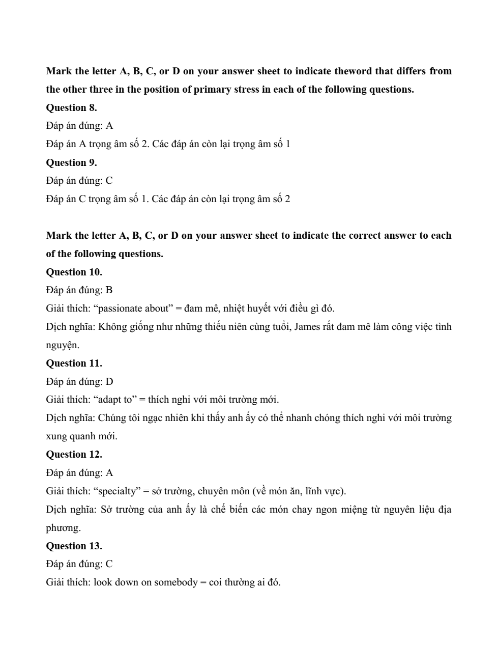 Đề kiểm tra Tiếng Anh 12 Global Success Unit 9 (có lời giải)