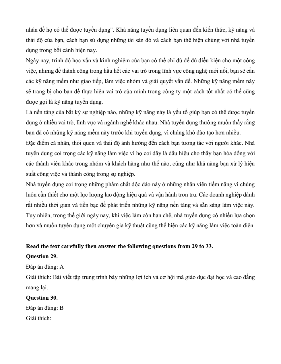 Đề kiểm tra Tiếng Anh 12 Global Success Unit 9 (có lời giải)