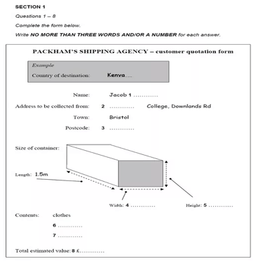 Cách chinh phục dạng bài Form Completion trong bài thi IELTS Listening