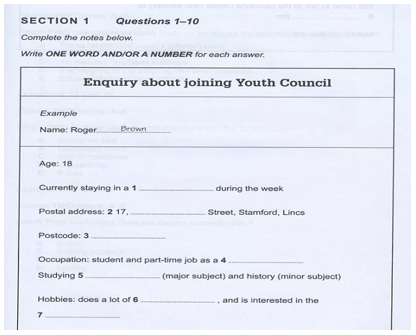 Cách chinh phục dạng bài Form Completion trong bài thi IELTS Listening