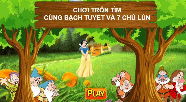 Trò chơi powerpoint Bạch tuyết và bảy chú lùn (hay nhất)