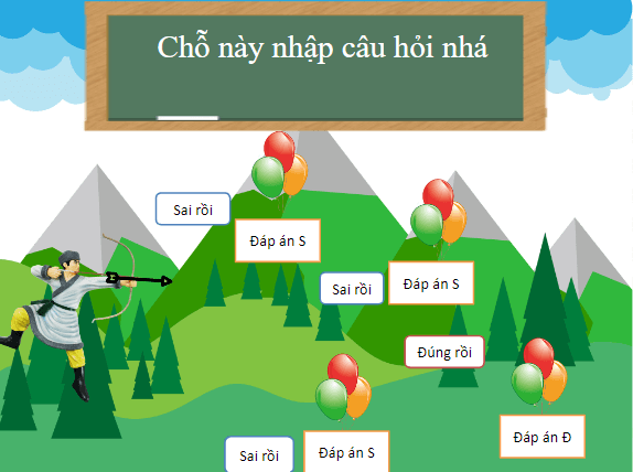 Trò chơi powerpoint Bắn cung (hay nhất)