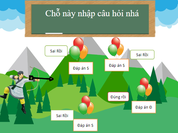 Trò chơi powerpoint Bắn cung (hay nhất)