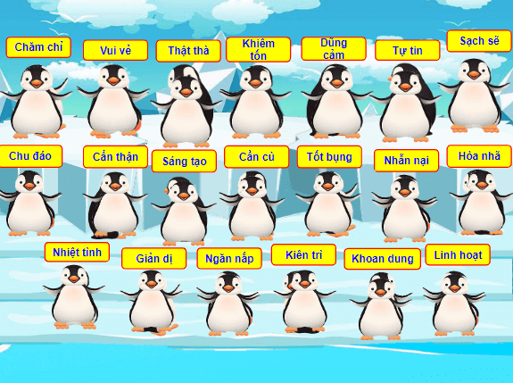 Trò chơi powerpoint Chim cánh cụt (hay nhất)