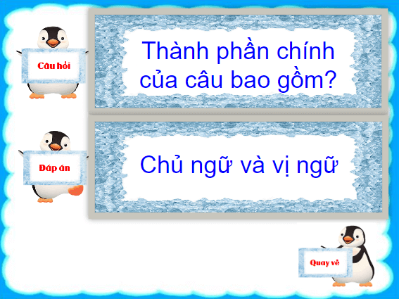 Trò chơi powerpoint Chim cánh cụt (hay nhất)