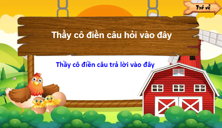 Trò chơi powerpoint Game nông trại (hay nhất)