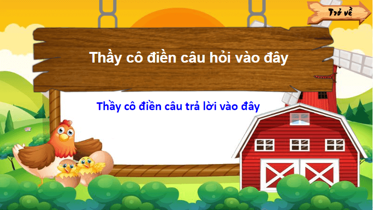 Trò chơi powerpoint Game nông trại (hay nhất)