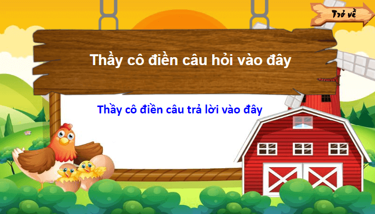 Trò chơi powerpoint Game nông trại (hay nhất)