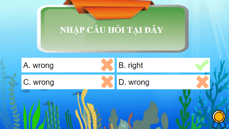 Trò chơi powerpoint Game về đại dương (hay nhất)