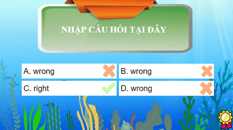 Trò chơi powerpoint Game về đại dương (hay nhất)