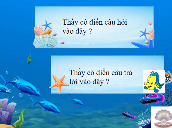 Trò chơi powerpoint Game về đại dương (hay nhất)