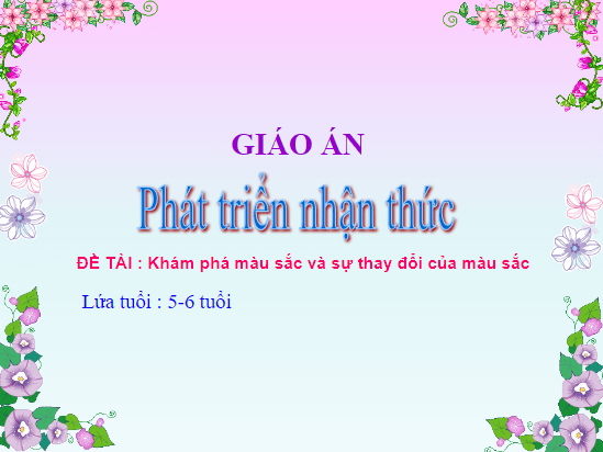 Trò chơi powerpoint Màu sắc (hay nhất)