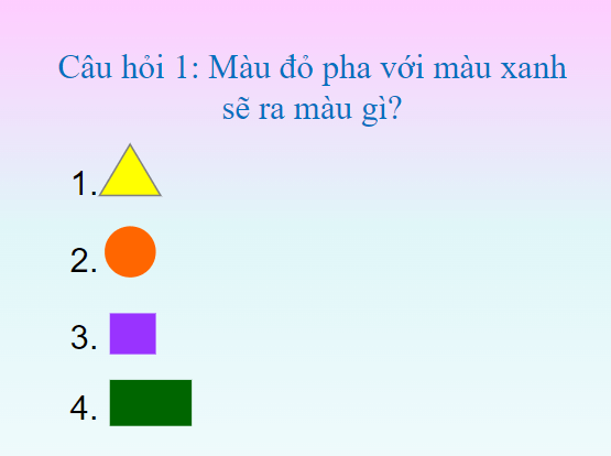 Trò chơi powerpoint Màu sắc (hay nhất)