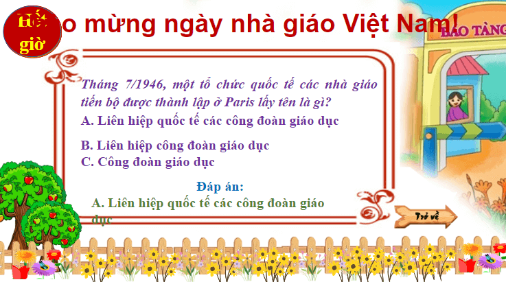 Trò chơi powerpoint Ngày 20-11 (hay nhất)