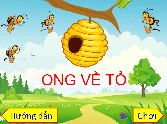 Trò chơi powerpoint Ong về tổ (hay nhất)