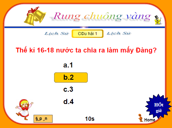 Trò chơi powerpoint Rung chuông vàng (hay nhất)