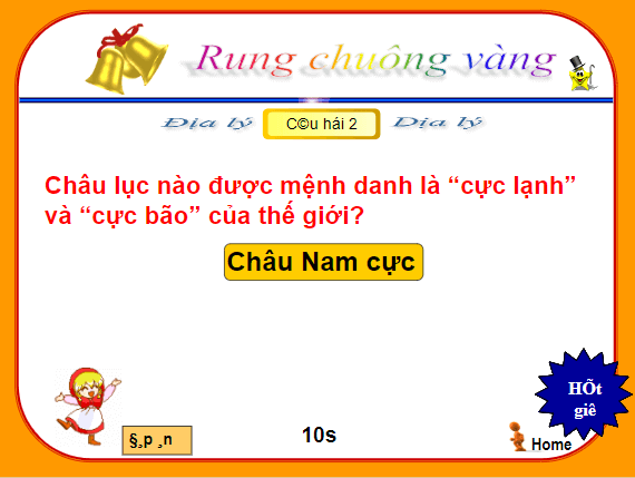 Trò chơi powerpoint Rung chuông vàng (hay nhất)