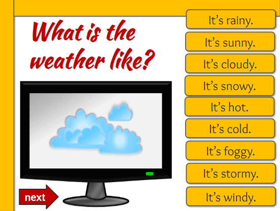 Trò chơi powerpoint Thời tiết (hay nhất)